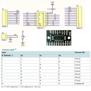 Eletechsup hc4051a8 8CH <span class=keywords><strong>multiplexer</strong></span>/demultiplexer mô-đun cho mạch điều khiển ADC DAC <span class=keywords><strong>Analog</strong></span> chuyển đổi kỹ thuật số mua lại - Product Image 2