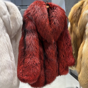 Manteau en fourrure de renard véritable, modèle 2025, le plus vendu, sur mesure, pour l'hiver, unisexe, long, grandes tailles - Product Image 2