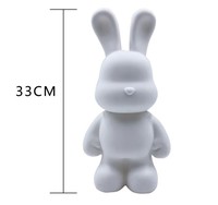 Usine En Gros DIY Fluide Ours À La Main Lapin Porte-clés 23cm/33cm/53cm PVC Fluide Lapin pour Enfants Avec Verser La Peinture