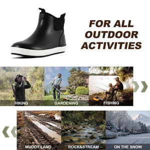 Bottines <span class=keywords><strong>de</strong></span> travail en caoutchouc antidérapantes imperméables pour hommes | <span class=keywords><strong>Bottes</strong></span> <span class=keywords><strong>de</strong></span> pont, <span class=keywords><strong>bottes</strong></span> <span class=keywords><strong>de</strong></span> pêche, extérieur, pluie, service <span class=keywords><strong>de</strong></span> sécurité au travail ODM/OEM - Product Image 5