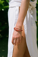 Collar grueso de cornalina para mujer, piedra de ágata Natural roja, joyería llamativa, cadena de acero inoxidable chapada en oro, estilo clásico