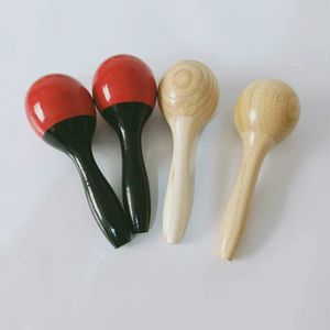 Par de maracas de madera, instrumentos musicales Orff, material didáctico para educación temprana, para educación preescolar - Product Image 5