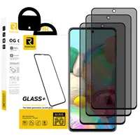 3 पैक गर्म बिक्री सेल फोन स्क्रीन गार्ड रक्षक के लिए सैमसंग A51 मस्तूल टेम्पर्ड ग्लास गोपनीयता नीति