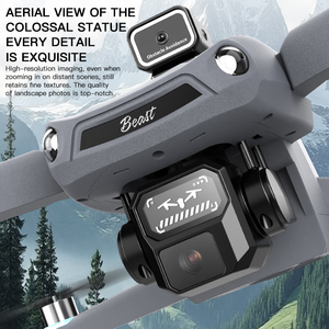 Drone <span class=keywords><strong>débutant</strong></span> SG902 avec télécommande LCD tactile 4,5 pouces, conception pliable, transmission longue portée, résolution 3840x2160, diffusion vocale - Product Image 6