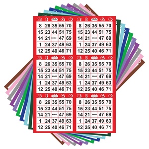 Bingo Tickets Full-Color Variable Data Digital Printing Premium Art Paper - Product Image 2