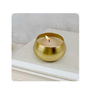 Decorative Metal Bowl Soy Wax Scented <b>Candle</b> Luxury Home Fragrance <b>Candle</b> for Festival Decor <b>Gift</b> and Wholesale - Product Image 3