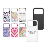 Coque de téléphone personnalisable DIY imprimable vierge avec revêtement 3D par sublimation 2-en-1 TPU+PC, écologique et tendance, pour iPhone 17 – Idée cadeau