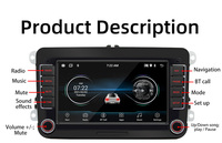 BQCC 2Din 7 pouces Quad Octa Core Android 13 autoradio Carplay Android Auto AHD WIFI BT GPS RDS FM USB lecteur de voiture pour Volkswagen