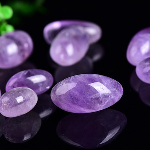 Ciottoli di Ametista Naturale Brasiliana, Pietre Frantumate a Forma di Ametista, Artigianato in Pietra Grezza Lucidata Indossabile - Product Image 1