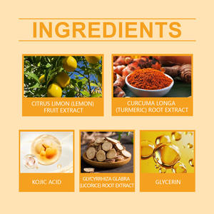 Private Label limone curcuma acido Kojic illuminante organico Skincare Set schiuma detergente viso e sapone - Product Image 6