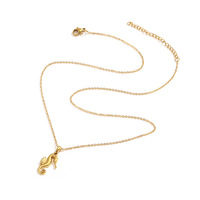 Collar de Moda para Mujer de Acero Inoxidable con Colgante Budista, Serie Océano, Joyería con Concha y Cadena Figaro, Venta al por Mayor