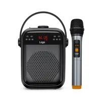 Shidu H6 haut-parleur karaoké noir 20W avec micro et bluetooth intérieur extérieur UHF sans fil BT5.0 bluetooth haut-parleur karaoké