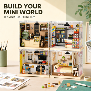 <span class=keywords><strong>Casa</strong></span> de Muñecas en Miniatura 3D en Oferta, Kit de <span class=keywords><strong>Casa</strong></span> de Muñecas para Armar, Escenas Diarias en Miniatura, Modelo de <span class=keywords><strong>Casa</strong></span> en Miniatura - Product Image 1