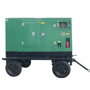 Yofen Regendichte Diesel Generator Set Fabriek Hot Verkoop Met Mobiele Aanhangwagen 100kva 3 Fase Diesel Generator Per Kins Motor