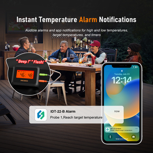 <span class=keywords><strong>Thermomètre</strong></span> sans fil Bluetooth <span class=keywords><strong>INKBIRD</strong></span> IDT-22-B, rechargeable par USB, pour <span class=keywords><strong>barbecue</strong></span>, cuisine, aliments, mini <span class=keywords><strong>thermomètre</strong></span> pour <span class=keywords><strong>barbecue</strong></span> - Product Image 4