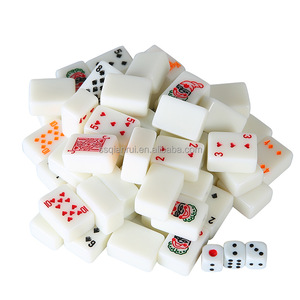 Juego de Mahjong al por Mayor de Alta Calidad, Personalizado, con Fichas de 24 mm en Colores Verde Marfil, <span class=keywords><strong>Cartas</strong></span>, Cubos, Póker, Viaje, <span class=keywords><strong>Rummy</strong></span> - Product Image 3