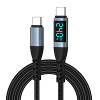 Nouveau câble de charge rapide USB-C 240W 5A en nylon tressé pour iPhone et autres téléphones mobiles
