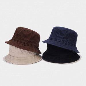 Petit chapeau bob en coton à large bord, version coréenne rétro, protection solaire d'été pour homme et femme, style hipster pour la pêche - Product Image 3
