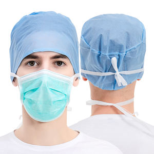 Haixin Health 3 lapisan Logo khusus dewasa masker wajah bedah Ti di rumah sakit CE medis bertali hijau ikat kepala masker grosir - Product Image 2