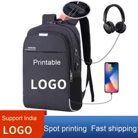 Personnalisable Nouvelle Tendance De La Mode D'affaires Sac À Dos Multifonctionnel Compartiment Pour Ordinateur Portable Port USB Étanche Caractéristique Lettre Style latop cas