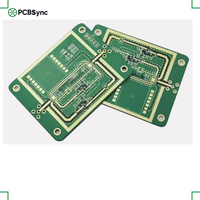 PCBSync Rogers RT/duroid 5880 0.8mm 1/2oz Or dur 8 couches Circuit imprimé pour moniteur de signes vitaux radar médical