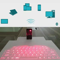 Mini Teclado Mobile I Pad Laser Clavier Ordinateur Portable Tablette Virtuel Petit Clavier Sans Fil Clavier pour téléphone Portable