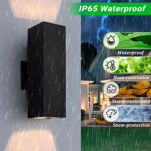 Applique murale extérieure noire de style moderne et luxueux, 15W, AC120-277V, IP65, en aluminium, lampes murales LED pour façade de <span class=keywords><strong>maison</strong></span> - Product Image 4