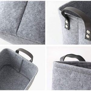 Panier de rangement en feutre pliable et écologique pour vêtements, jouets et articles divers, idéal pour la maison - Product Image 6
