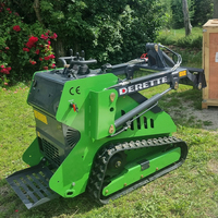 Verbessertes Neuestes Modell DRT-T800 Mini-Benzin-Raupenlader Kompakter Mini-Radlader für Lager Hof Be- und Entladung