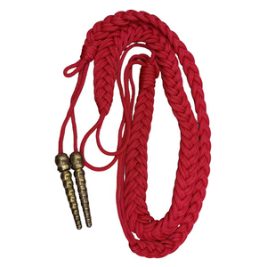 High Quality Customizable Polyester Shoulder <b>Cord</b> Factory Wholesale Metallic <b>Cord</b> Solid Color Braided Rope - Product Image 6