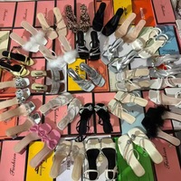 Nouvelles sandales d'été à talons hauts pour femmes, style africain, à semelle épaisse, avec nœud et strass, pour le commerce extérieur