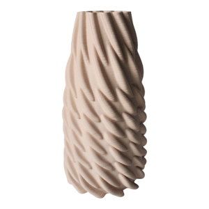 Vaso in ceramica contemporaneo con design stampato in 3D per l'arredamento del soggiorno - Product Image 2