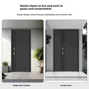 आधुनिक ई स्टील सुरक्षा दरवाजा इंटीरियर अपार्टमेंट के लिए फिंगरप्रिंट लॉक के साथ सिंगल डोर एंट्री हाई सिक्योरिटी मॉडल XGM-DZ - Product Image 4