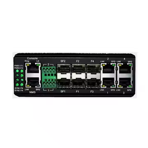 Nhà sản xuất Din Rail 4 cổng 10/100M Ethernet + 6 cổng SFP + 2 cổng nối tiếp mạng chuyển đổi - Product Image 1