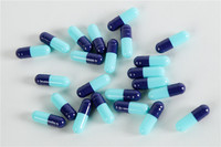 Capsule de gélatine bovine de haute qualité, prix bas, vente chaude, bleu, bon prix, 0 #   00 # 1 #
