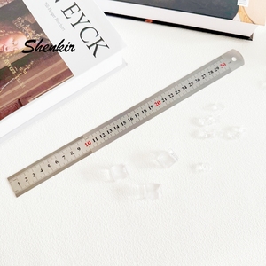 Regla Recta Metálica SK15 de <span class=keywords><strong>Binbin</strong></span> Stationery con Diseño Plegable y Orificio, 15 cm de Longitud Máxima, Uso Promocional para Medición en Pulgadas y Métrica - Product Image 5