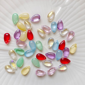 73 couleurs 8x14mm perles <span class=keywords><strong>de</strong></span> <span class=keywords><strong>larme</strong></span> en verre poli cristal étincelant AB enduit gouttelettes goutte d'eau pendentifs pour les résultats <span class=keywords><strong>de</strong></span> bijoux à bricoler soi-même - Product Image 6
