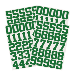 Autocollants numérotés en vinyle noir de 4 pouces, 2 ensembles, auto-adhésifs, découpés, pré-espacés, résistants aux UV, pour boîtes aux lettres, voitures, intérieur et extérieur - Product Image 4