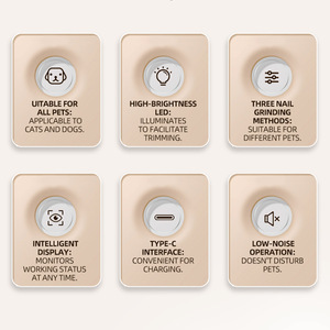 Cortauñas y amoladora eléctrica 2 en 1 JiaBei para perros y gatos, cortauñas para mascotas pequeñas con función de amolado. - Product Image 4