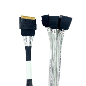 CBL-SAST-0827 mỏng SAS (SFF-8654) X8 đến 8x Cáp dữ liệu ứng dụng SATA hỗ trợ cáp - Product Image 3