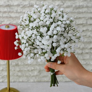 <span class=keywords><strong>Fiori</strong></span> Artificiali di Gypsophila Bianca di Alta Qualità, Morbidi al Tatto, in Plastica, per Decorazioni Matrimoniali - Product Image 1