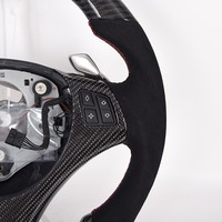 Volant de direction personnalisé de haute qualité en fibre de carbone, intérieur de voiture adapté à la BMW Série 3 E90 E92 2005-2012