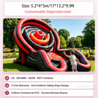 Jeu de lancer d'anneaux gonflable commercial en PVC pour extérieur, jeu de fléchettes gonflable pour enfants, idéal pour les fêtes et événements.