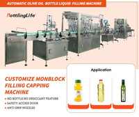 Machine de remplissage de liquides 500 ml pour lait, jus de fruits, boissons et vinaigre en bouteilles plastiques