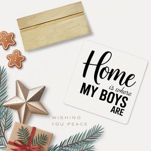 Letrero Acrílico con Soporte de Madera 'El Hogar es Donde Hay Niños', Decoración para Habitación de Niños, Regalo para el Hijo - Product Image 6