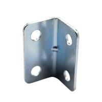 Support d'angle en L robuste et durable en zinc galvanisé, résistant à la rouille, pour supports TV et meubles muraux