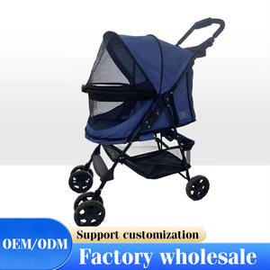 छोटे कुत्तों के लिए Jxb नया आगमन फोल्डेबल और सांस लेने योग्य पालतू जानवर, हल्के कुत्ते की बग्गी - Product Image 2