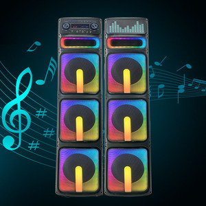 Altavoz Portátil con Ruedas <span class=keywords><strong>de</strong></span> 220 W para Teléfono Móvil con LED RGB 5.0, Altavoz Activo <span class=keywords><strong>de</strong></span> Plástico para Exteriores, Altavoz <span class=keywords><strong>de</strong></span> Escenario <span class=keywords><strong>de</strong></span> 10 x 6 Pulgadas - Product Image 2