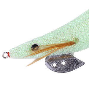 Vente en gros de leurres en bois ABS blanc lumineux pour crevettes et calmars, appâts de pêche pour poulpes en eau salée, tailles <span class=keywords><strong>2</strong></span>.0 #   <span class=keywords><strong>2</strong></span>.5 #   3.0 #   4.0 # - Product Image 5