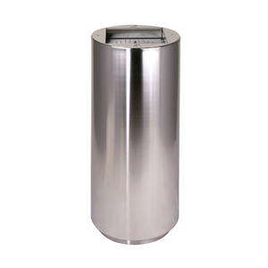 Calidad garantizada Fabricante italiano Cenicero cilíndrico resistente al olor con bandeja y rejilla de tamiz - Product Image 2